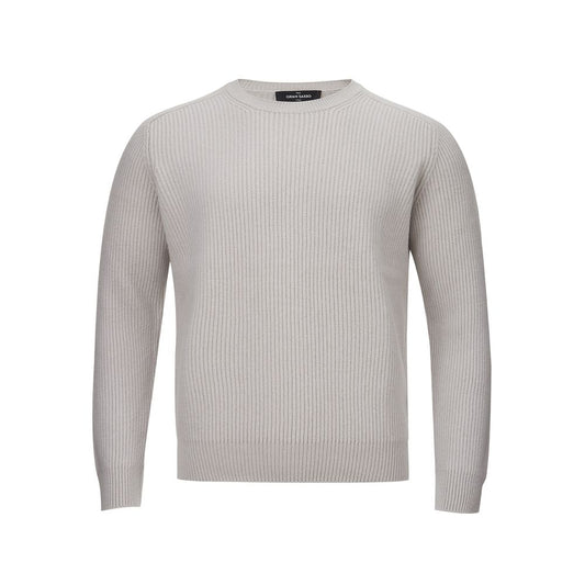 Elegant Cashmere Men's Gray Sweater