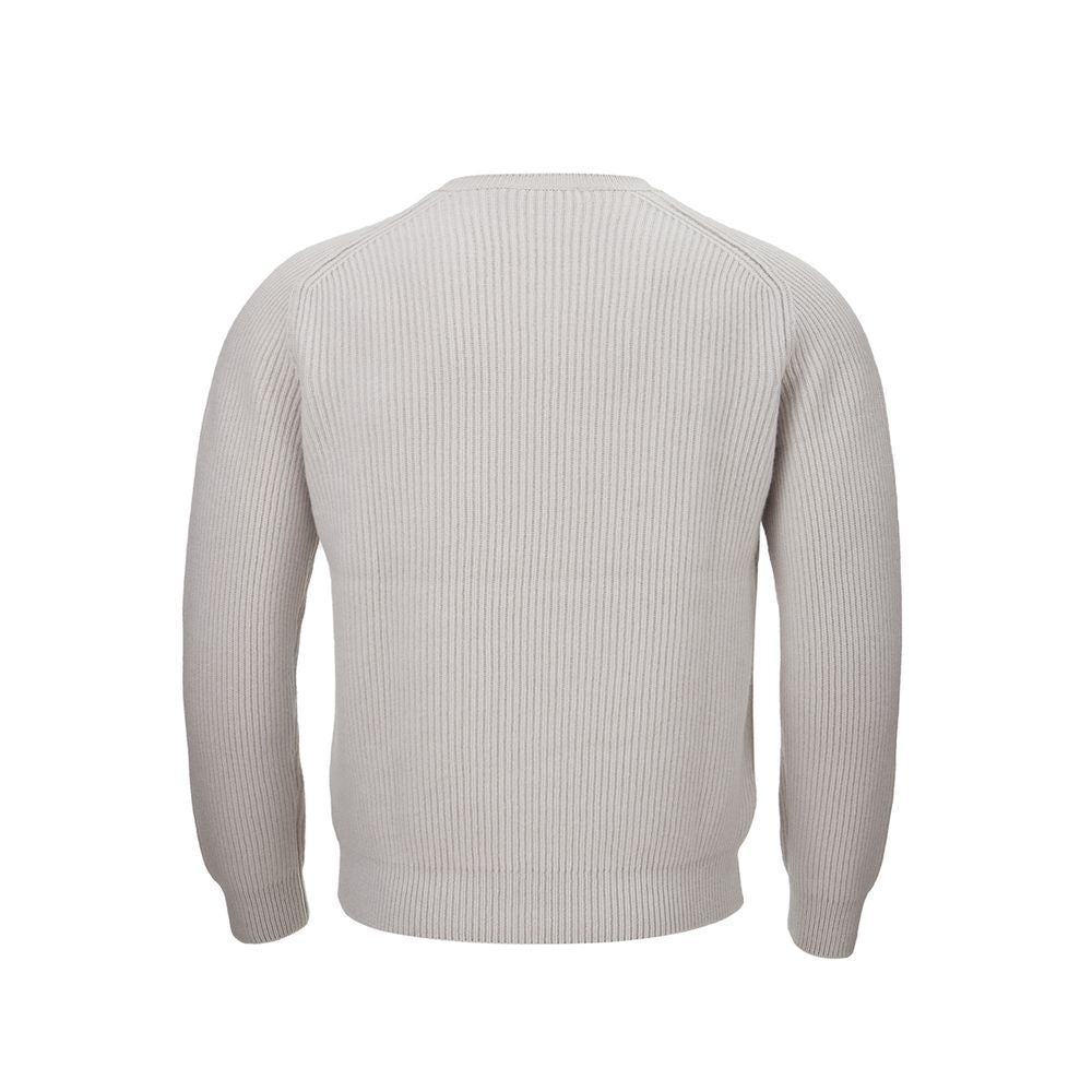 Elegant Cashmere Men's Gray Sweater