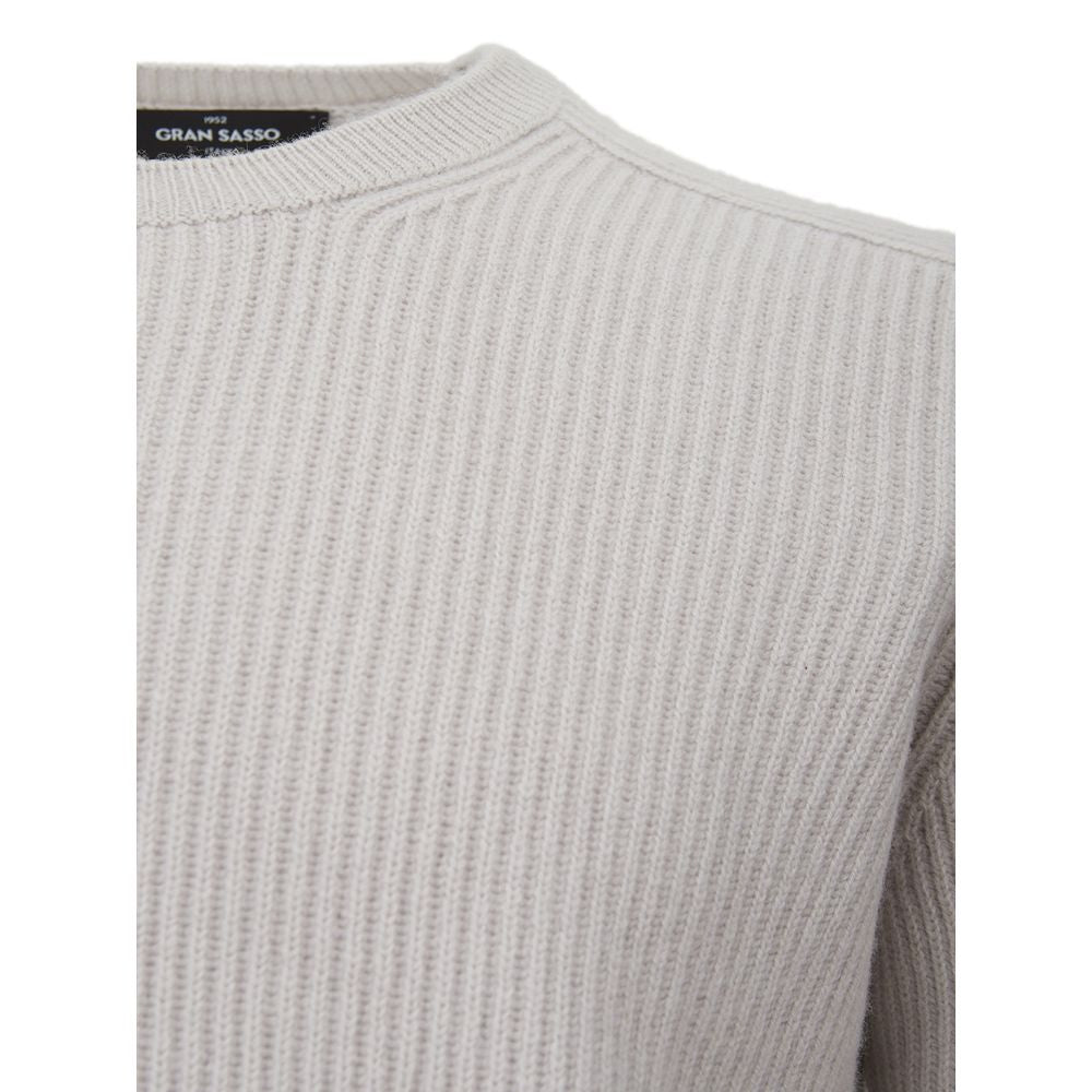 Elegant Cashmere Men's Gray Sweater