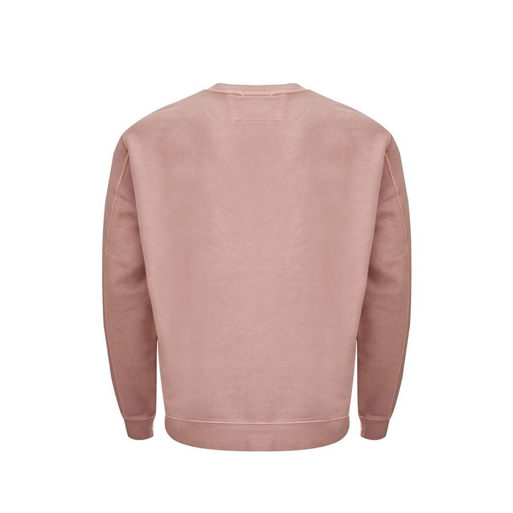 Chic Pink Cotton Sweater for Men