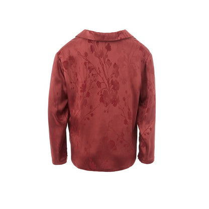 Elegant Red Acetate Shirt for Women