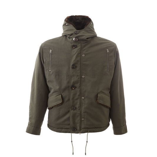 Elegant Cotton Army Jacket for Men