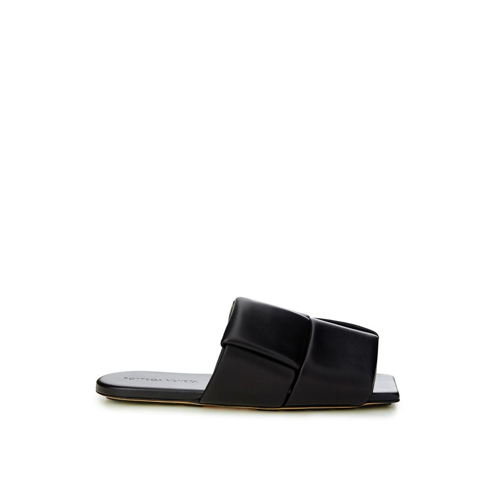 Elegant Black Leather Sandals