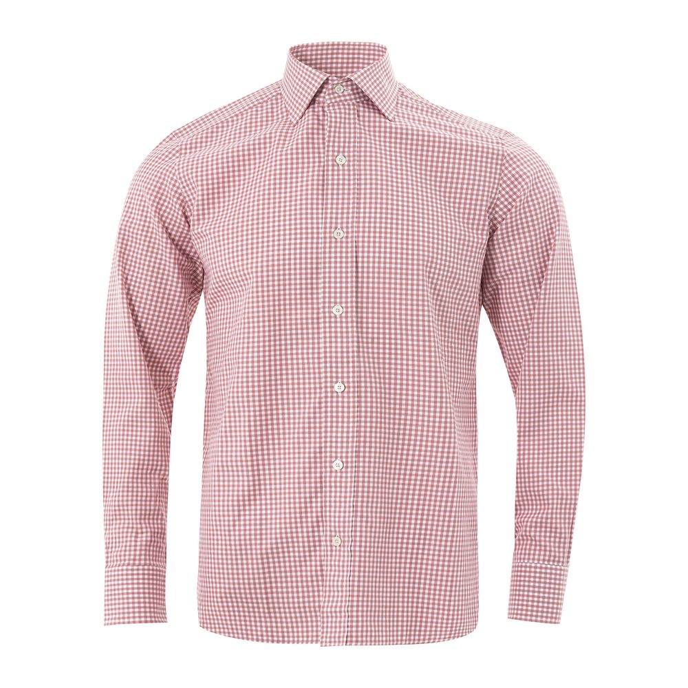 Elegant Cotton Pink Men's Shirt