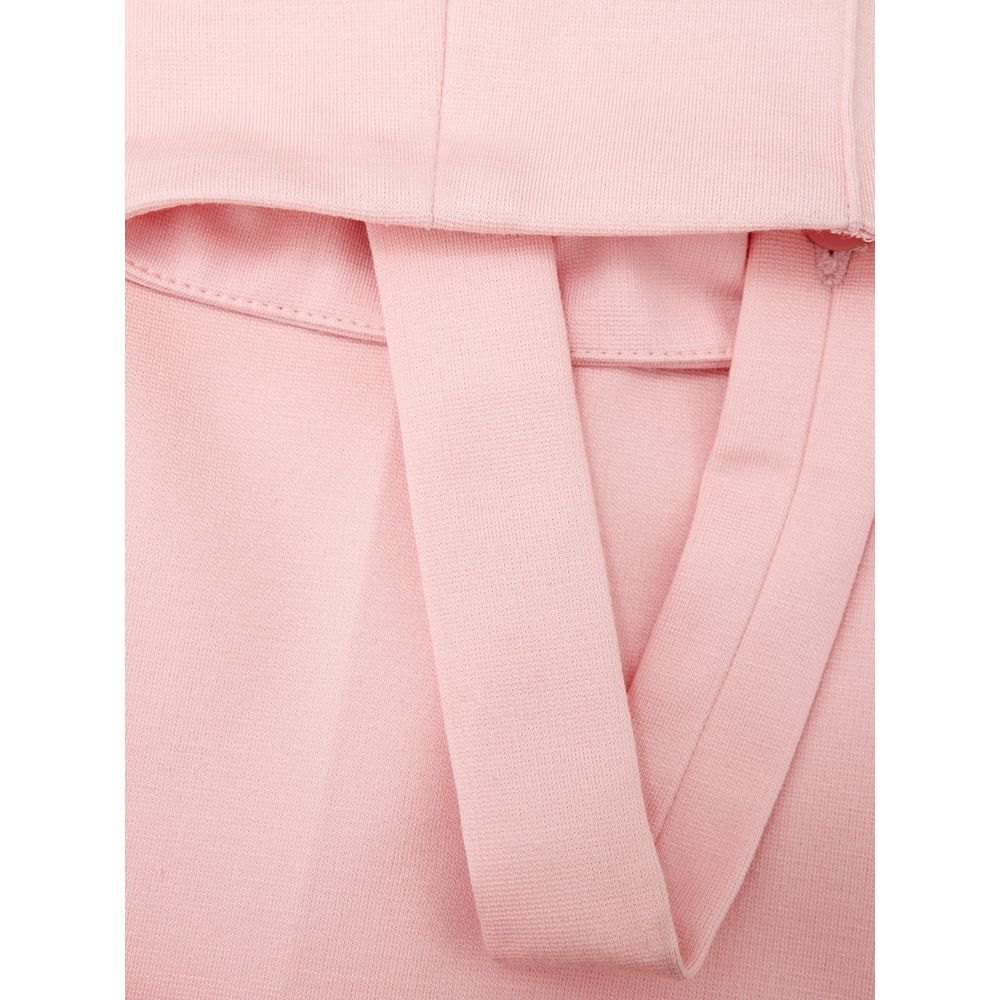 Elegant Pink Viscose Pants for Chic Style