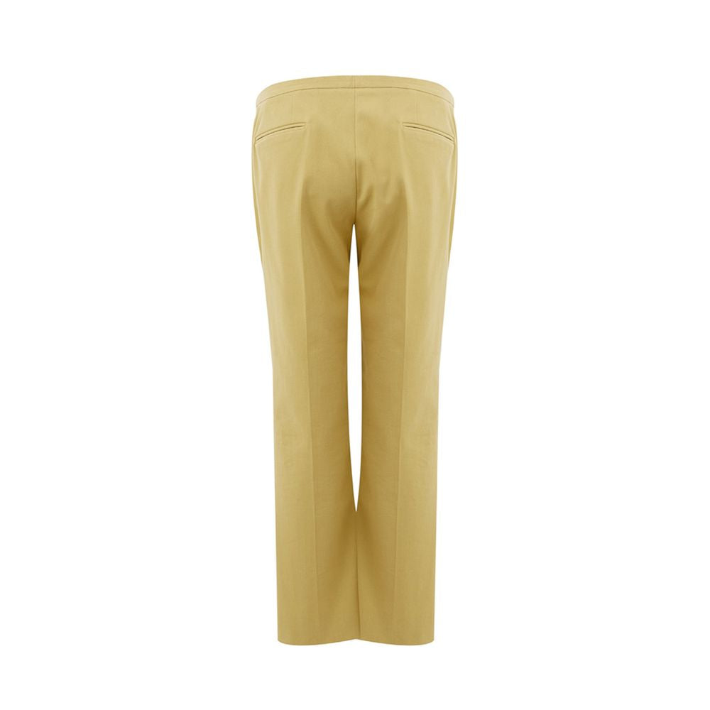 Golden Elegance Cotton Pants