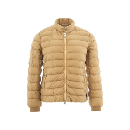 Beige Polyamide Chic Winter Coat