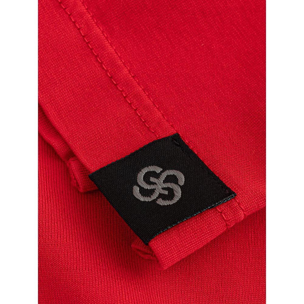 Elegant Cotton Polo in Ravishing Red