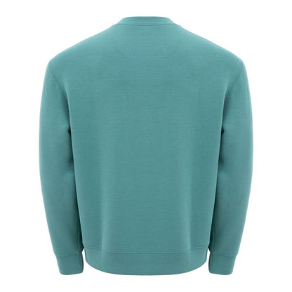 Sleek Green Modal Crewneck Sweater