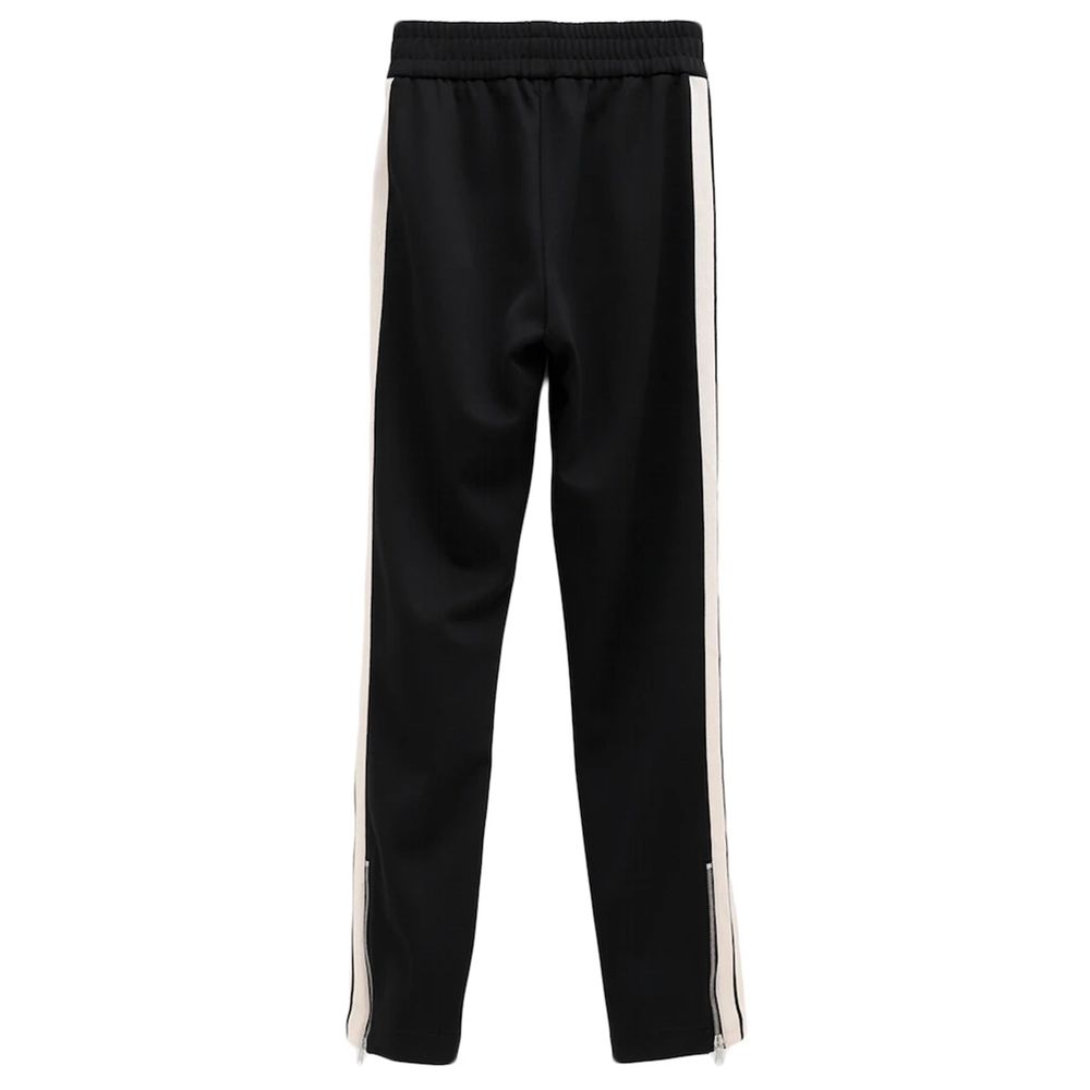 Black Polyester Jeans & Pant