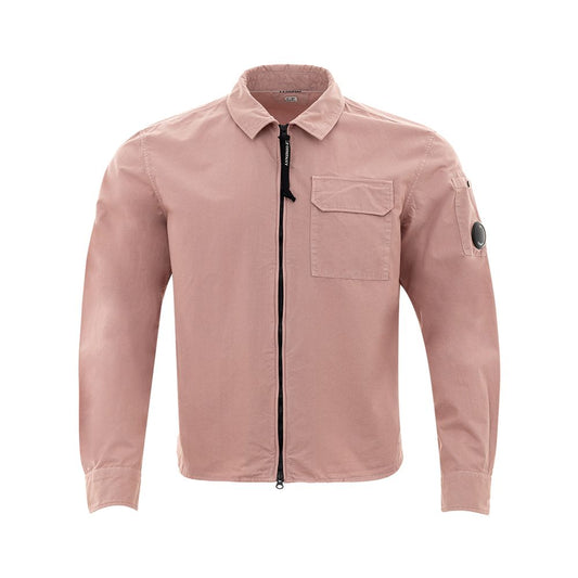 Chic Pink Cotton Shirt for Men