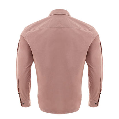 Chic Pink Cotton Shirt for Men