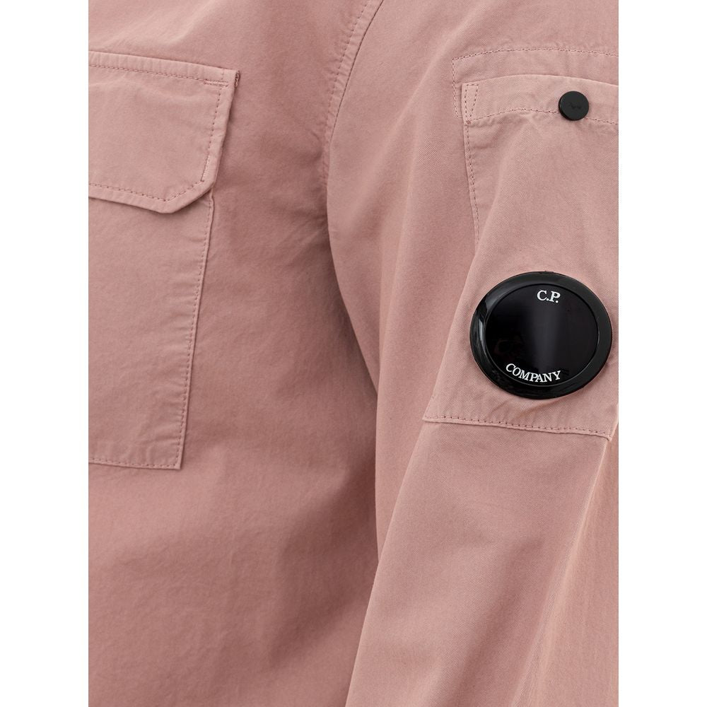 Chic Pink Cotton Shirt for Men