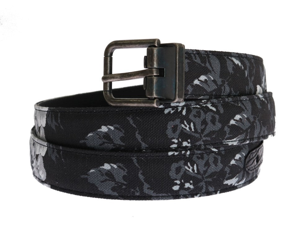 Cinturón de lujo para hombre con estampado floral elegante