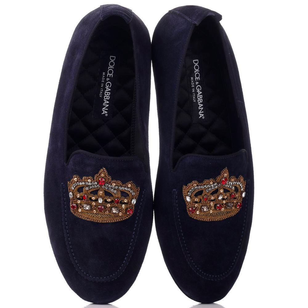 Blue Leather Di Calfskin Loafer