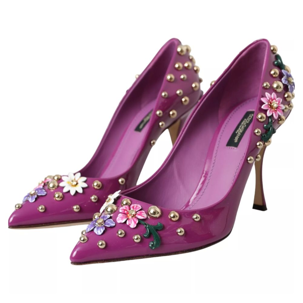 Purple Leather Di Calfskin Pump