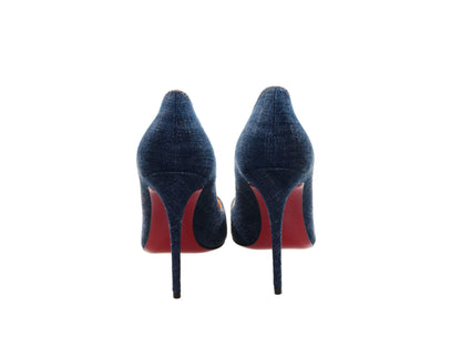 So Kate 120 Denim High Heel Pumps