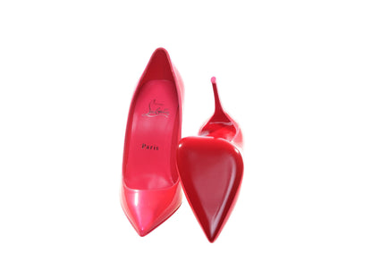 Sporty Kate Hot Pink Patent Leather High Heel Pumps