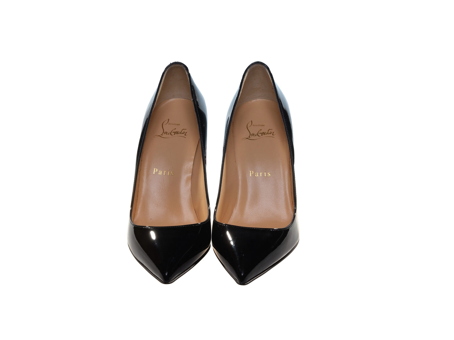 Pigalle 85 Black Leather High Heel Pumps