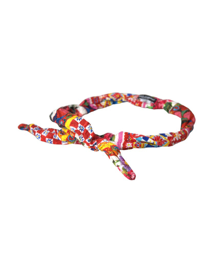 Multicolor Carretto Print Waist Belt