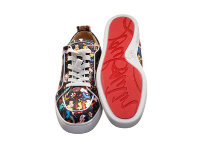 Rantulow Orlato Flat Crepe Satin Multicolour Limited Edition Dr Bored Print Sneakers