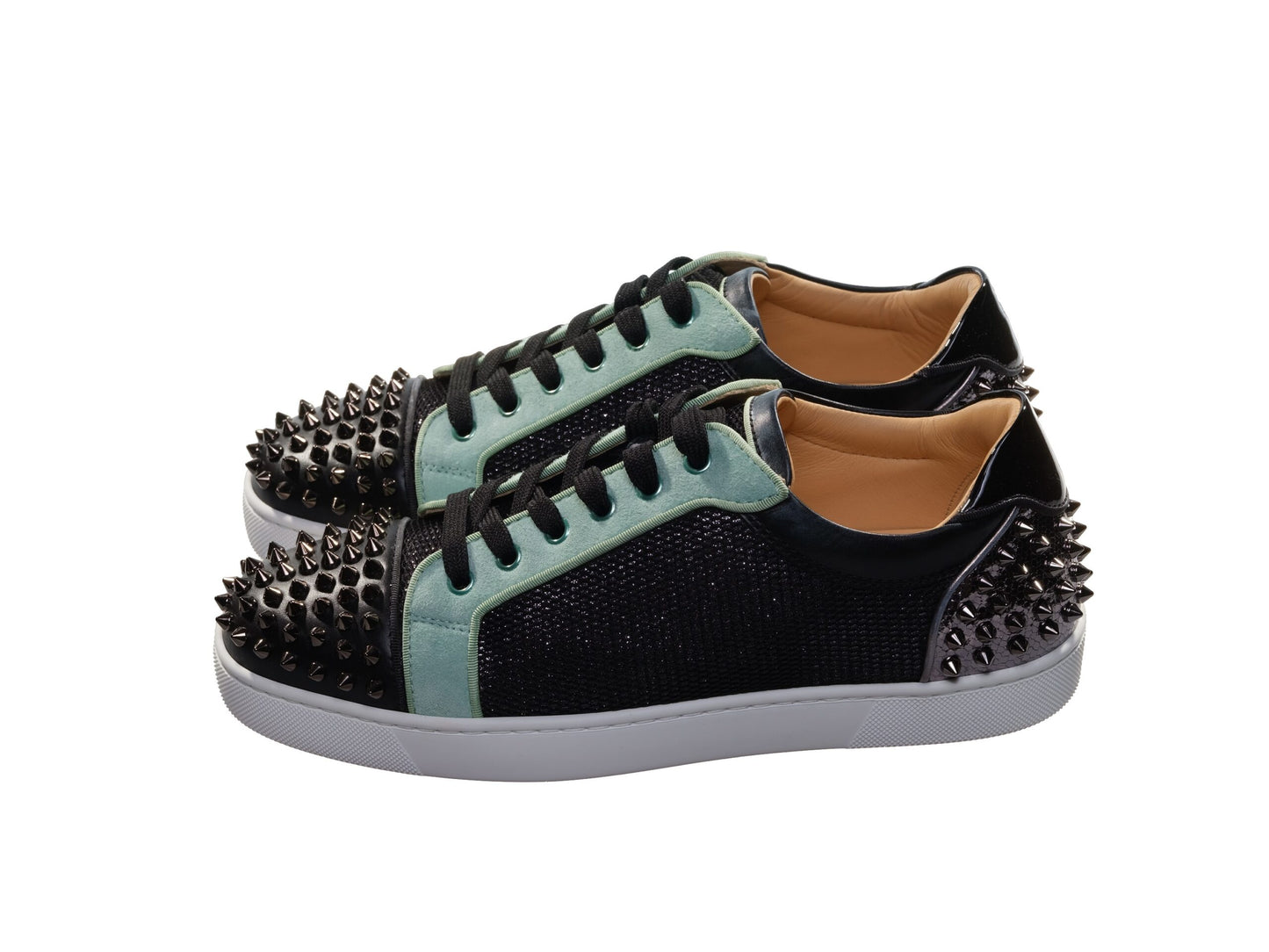 Seavaste Orlato Flat Low Top Contrast Colour Studded Sneakers