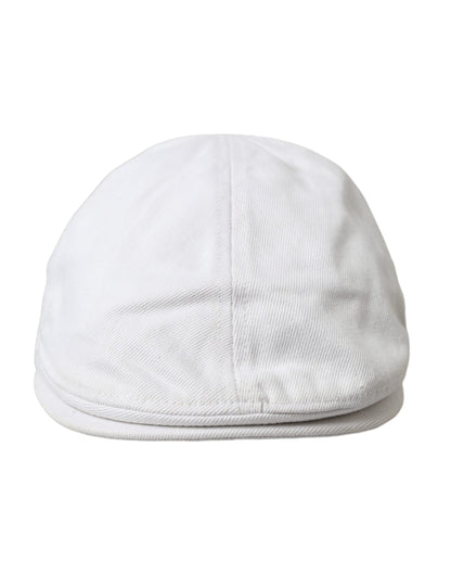 White Cotton Cloth Newsboy Hat Men