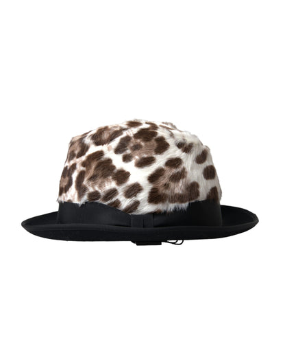 Multicolor Leopard Women Fedora Hat