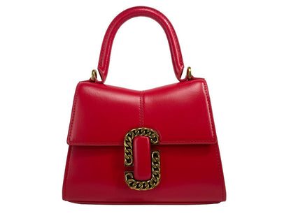 The St Marc Mini Top Handle Satchel Crossbody Bag Red