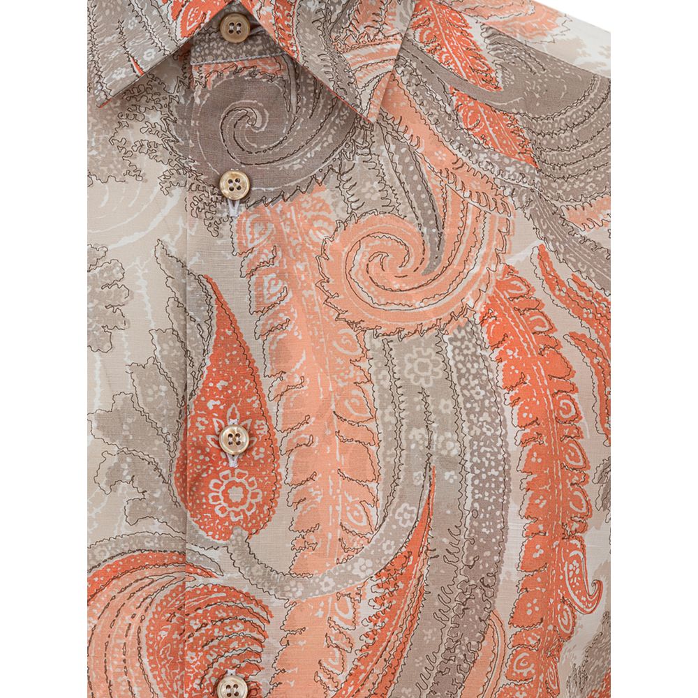 Orange Cotton Shirt