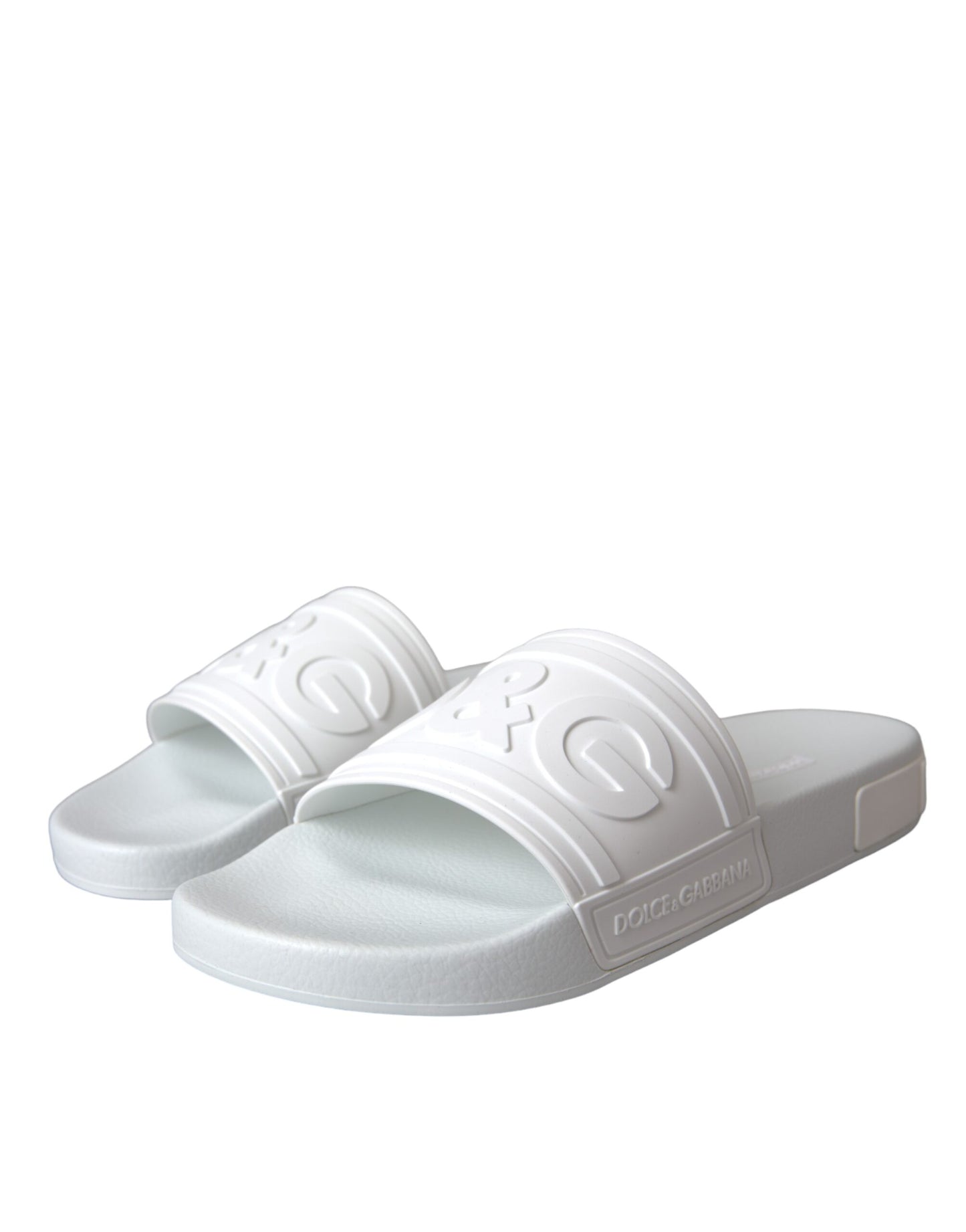 White Rubber Slides Sandals Beachwear Shoes