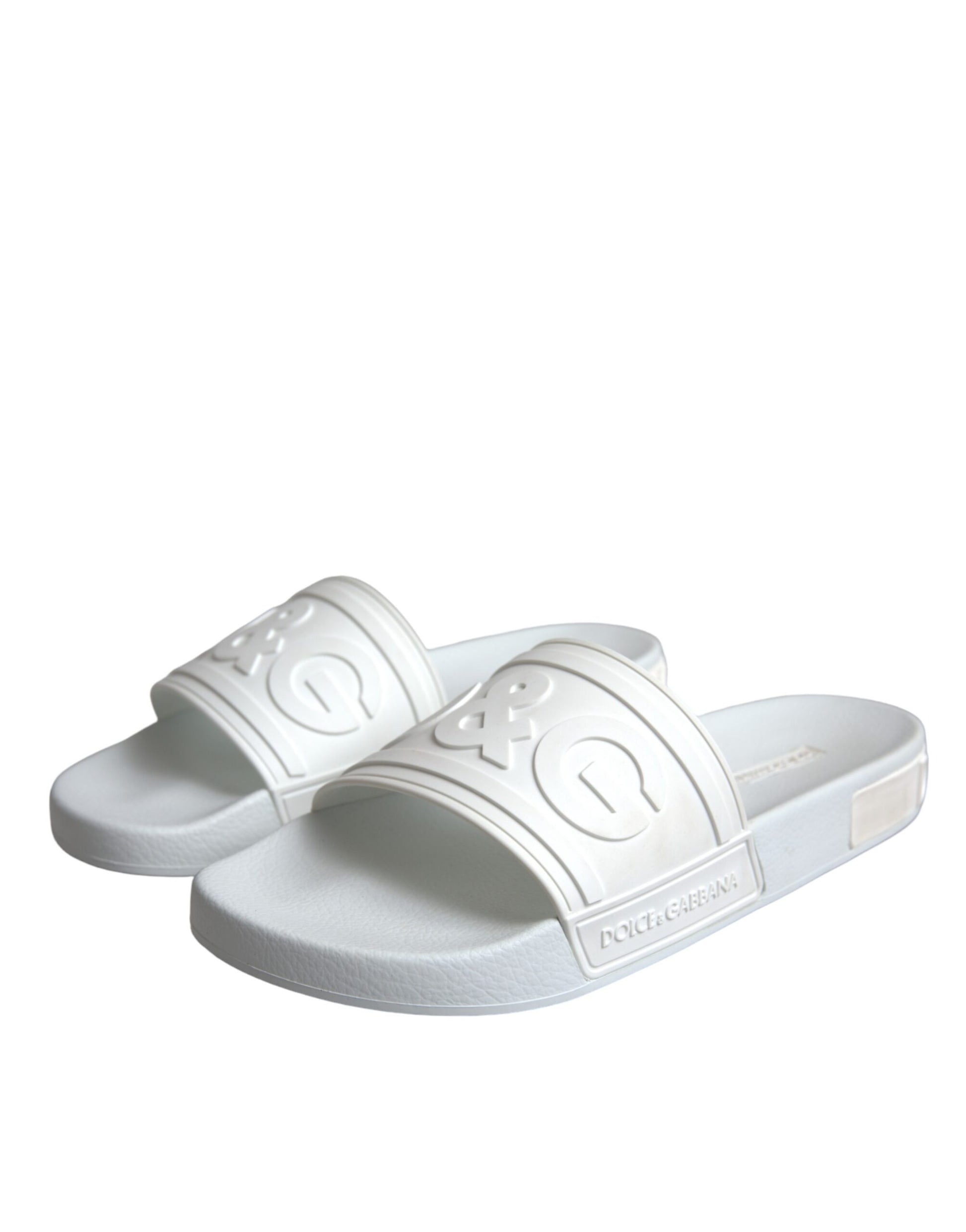 White Rubber Slides Sandals Beachwear Shoes