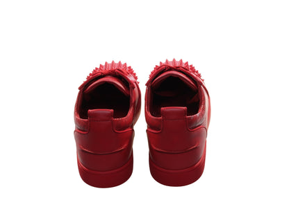 Louis Junior Spikes Orlato  Red Leather Sneakers