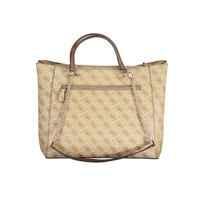 Beige Polyethylene Handbag