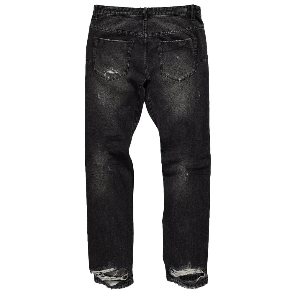 Black Cotton Jeans & Pant