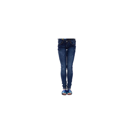 Blue Cotton Jeans & Pant