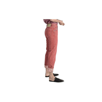 Red Cotton Women Jeans