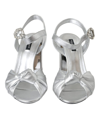 Silver Crystal Ankle Strap Keira Sandal Shoes