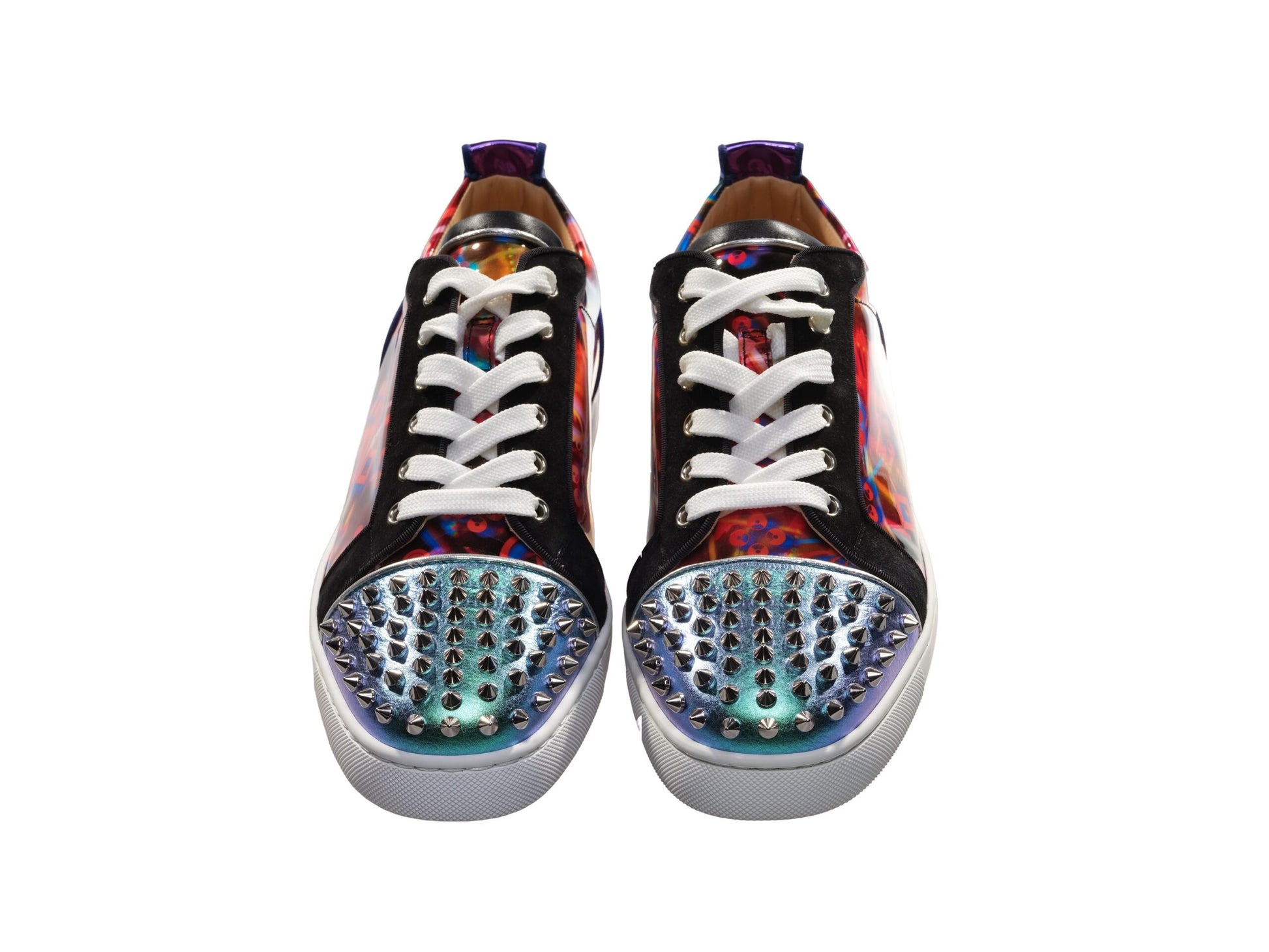 Louis Spikes Orlato Contrast Multicolor Laceup Sneakers