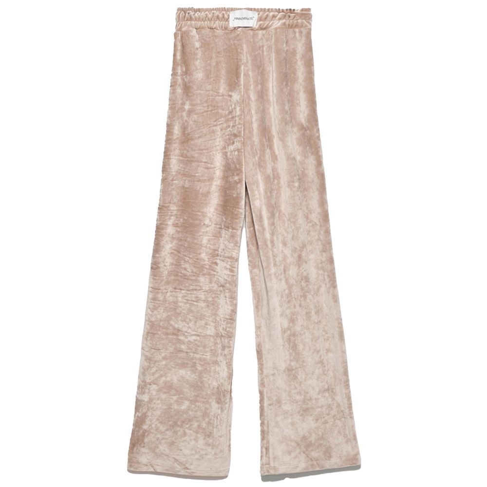 Beige Polyester Jeans & Pant