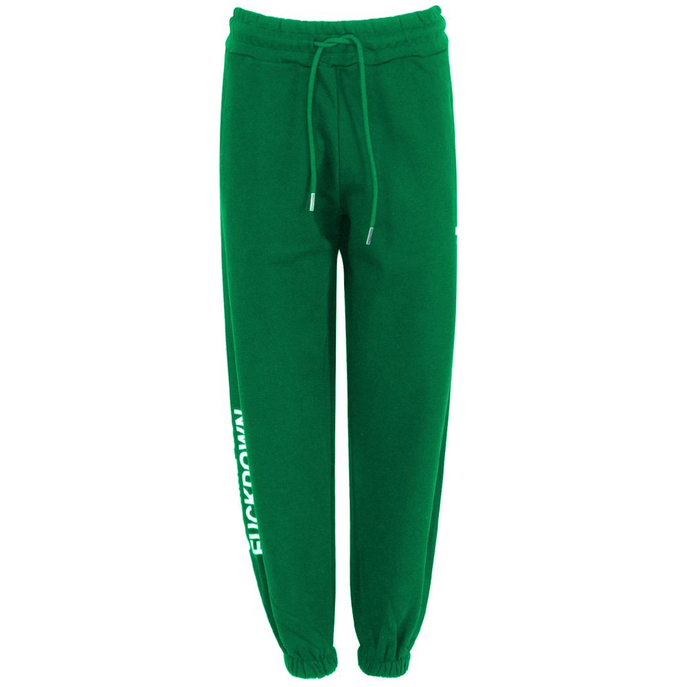 Green Cotton Jeans & Pant