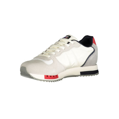 White Polyester Sneaker