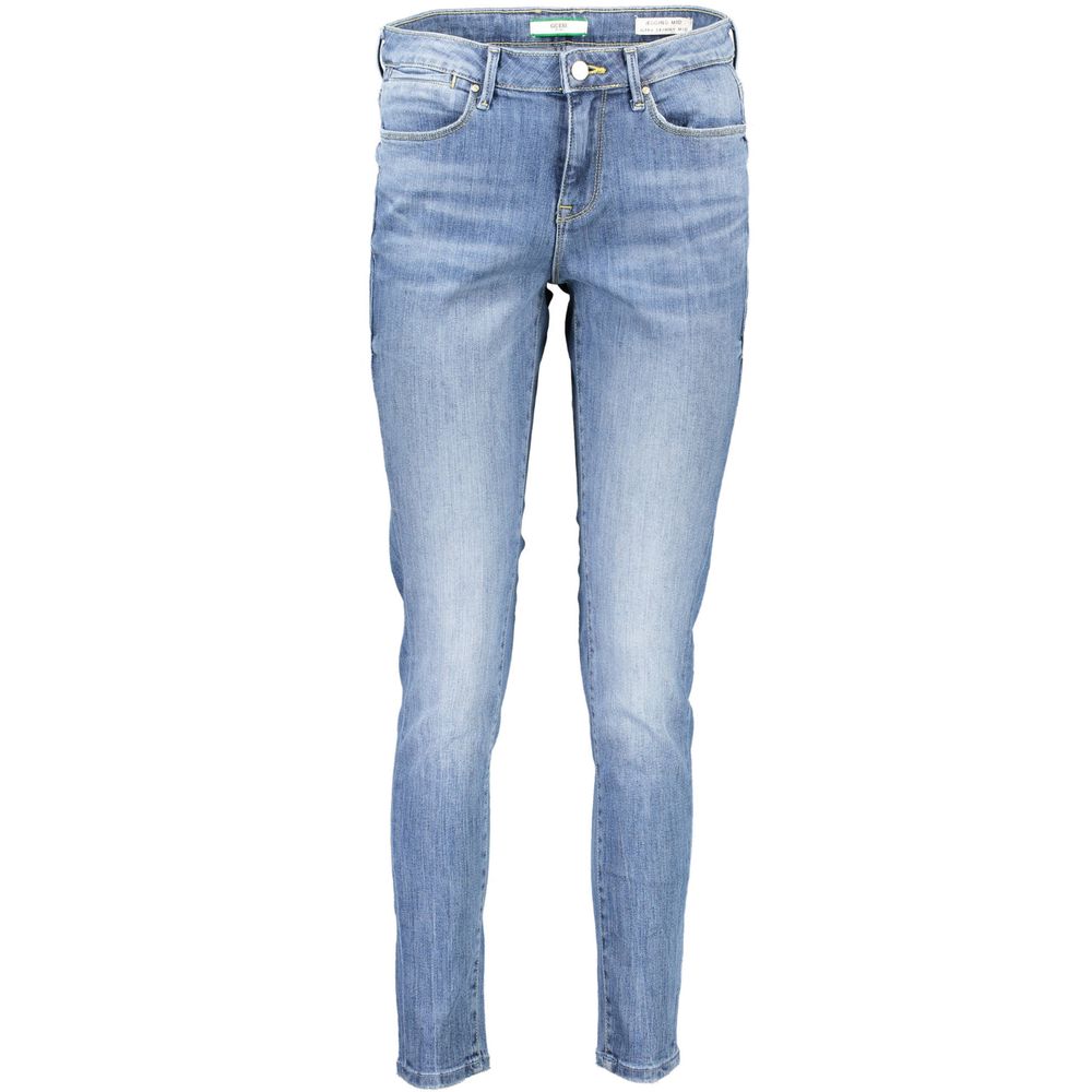 Ultra Skinny Mid-Rise Light Blue Denim