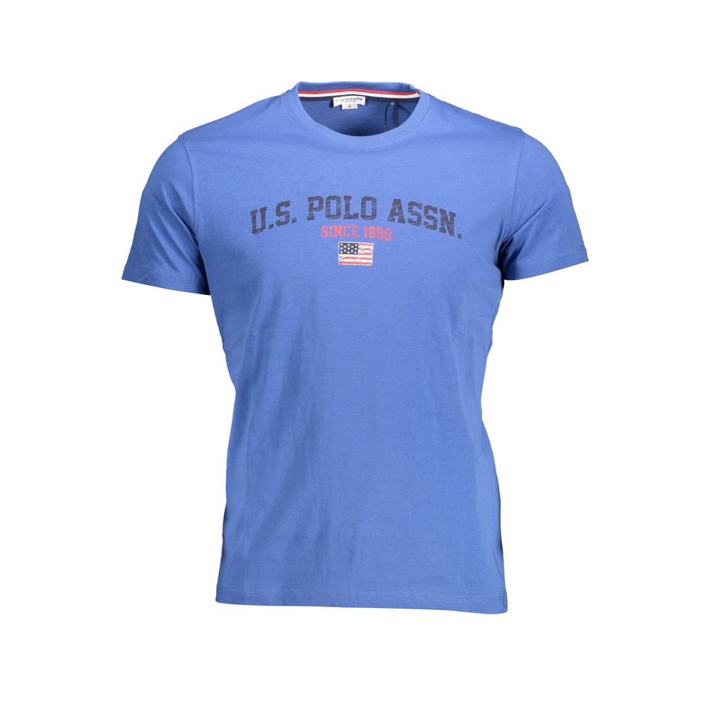 Classic Blue Crew Neck Cotton Tee