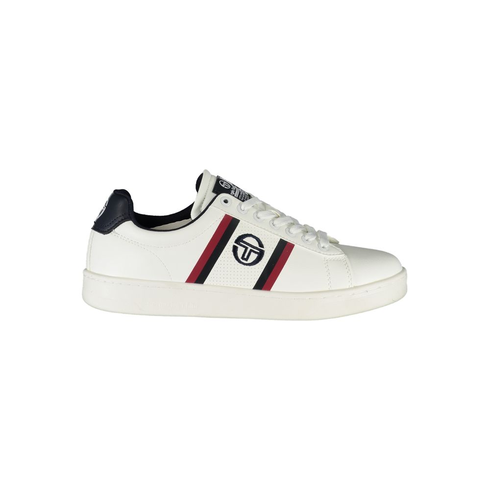 Witte polyester sneaker