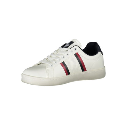 Witte polyester sneaker