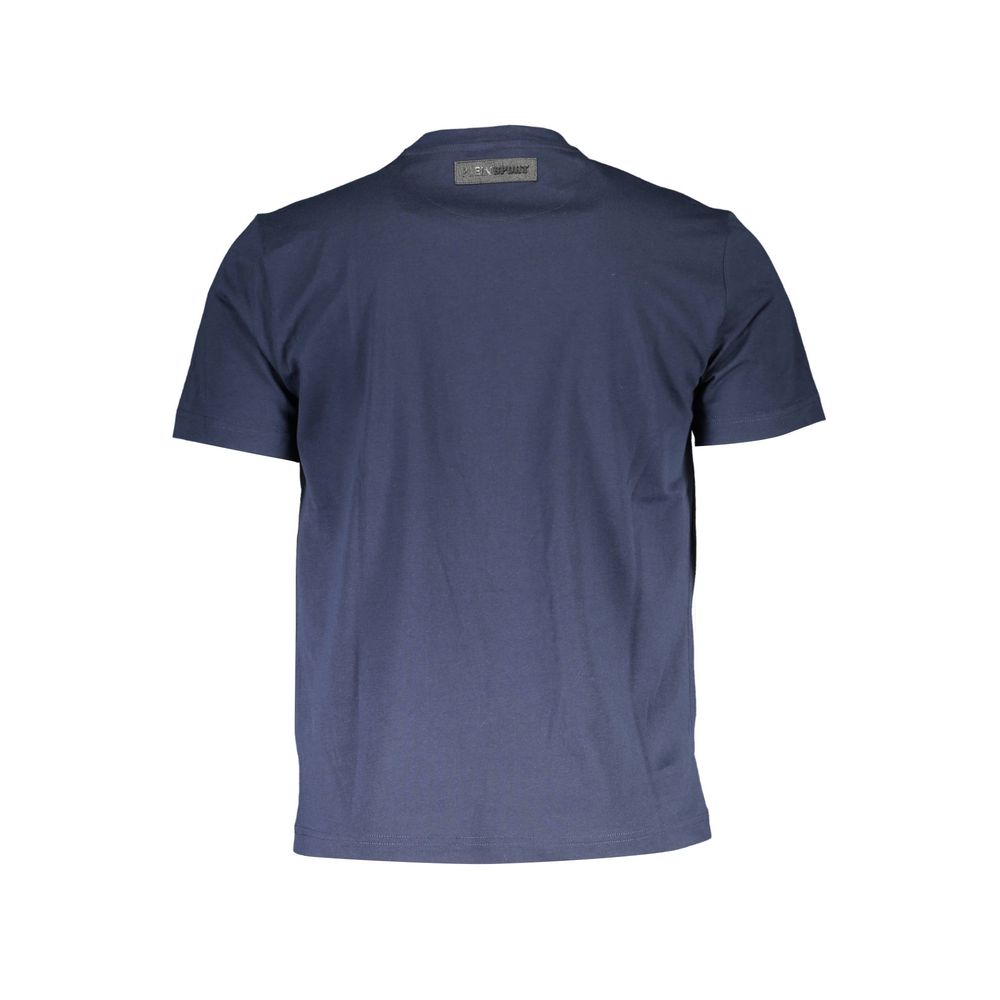 Blauw katoenen T-shirt