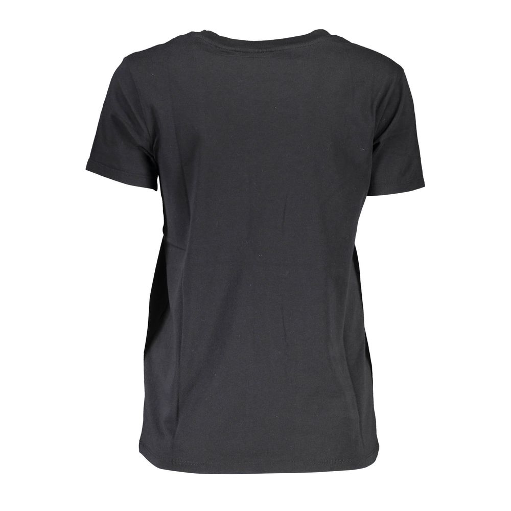 Chic Black Logo Tee for Everyday Elegance