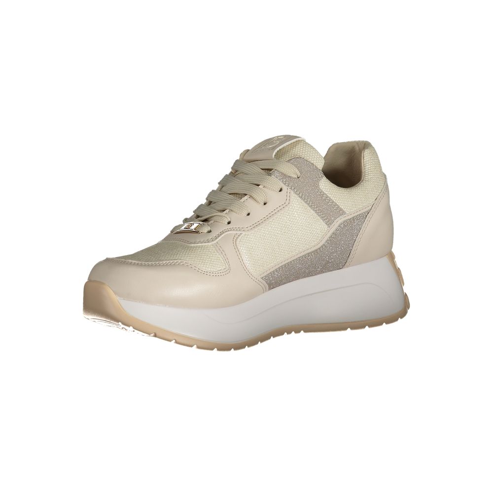 Beige Polyester Sneaker