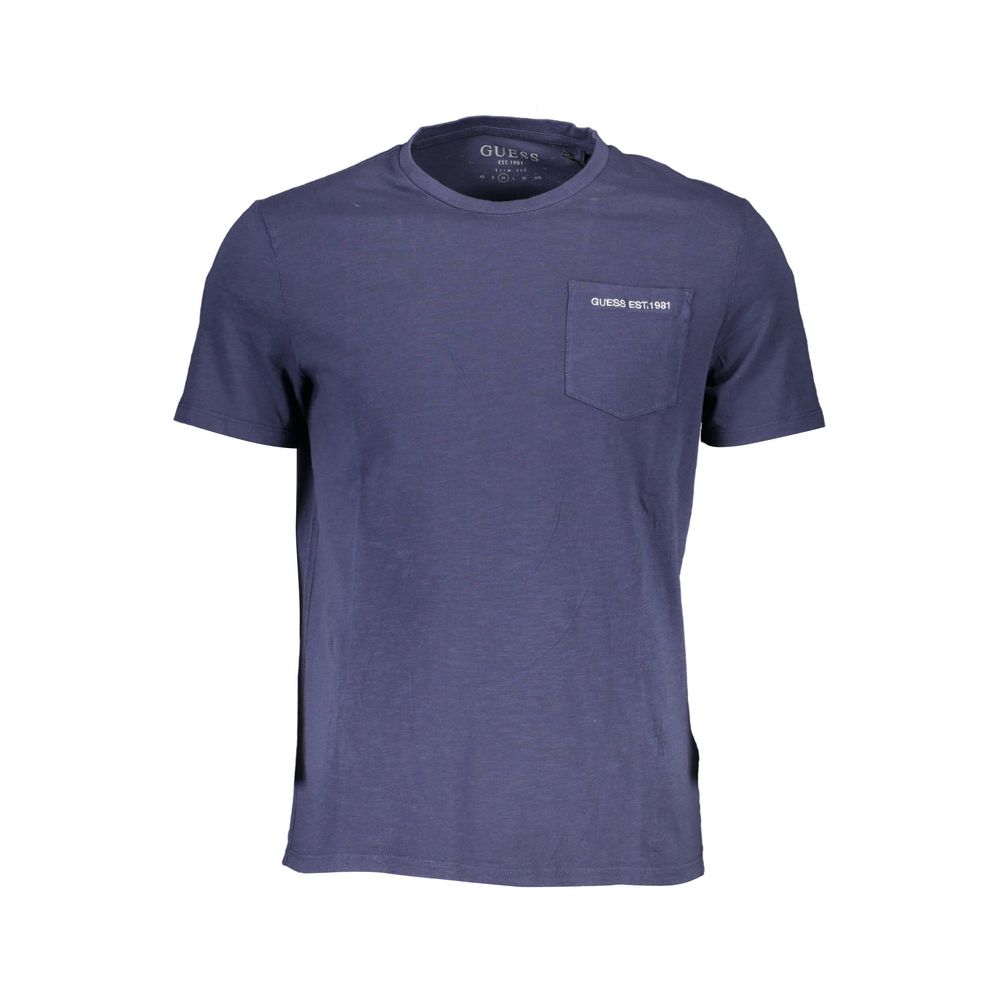 Blauw katoenen T-shirt